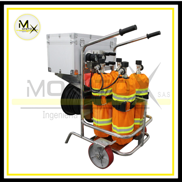 CARRO TROLLEY CON 4 CILINDROS
