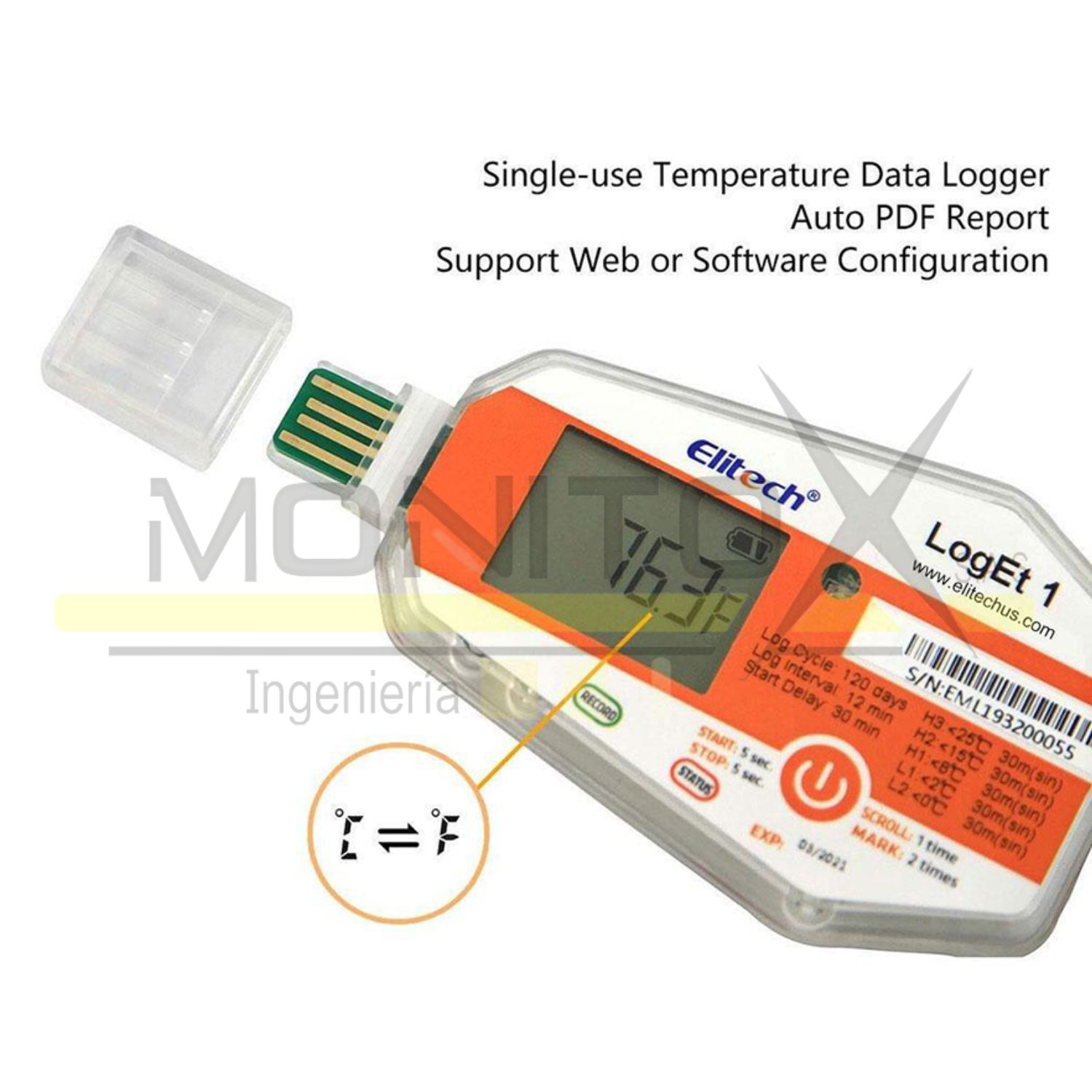 REGISTRADOR DE DATOS DE TEMPERATURA LOGET 1 - Imagen 2