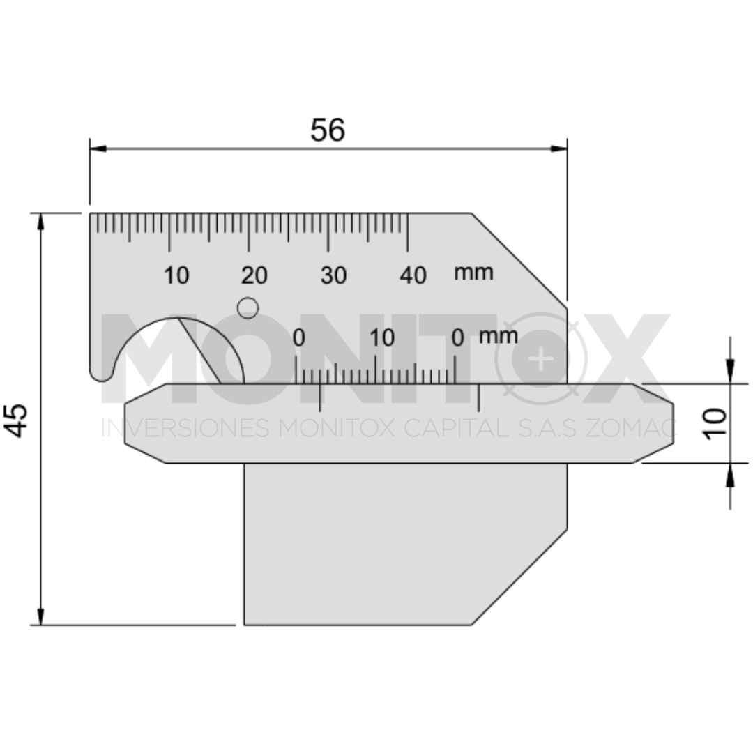 CALIBRE UNIVERSAL PARA SOLDADURA 974-013-01 - Imagen 2